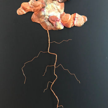 Sculpture titled "Storm" by Liz Paker, Original Artwork, Metals