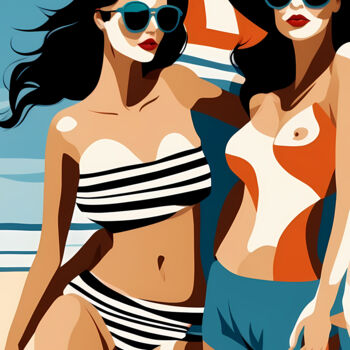 "Summer Splash #08" başlıklı Baskıresim Liza Landberg tarafından, Orijinal sanat, Dijital Resim