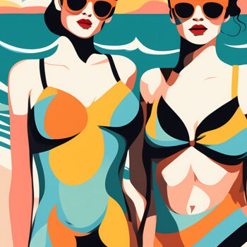 "Summer Splash #60" başlıklı Baskıresim Liza Landberg tarafından, Orijinal sanat, Dijital baskı