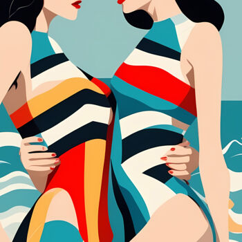 "Summer Splash #84" başlıklı Baskıresim Liza Landberg tarafından, Orijinal sanat, Dijital baskı