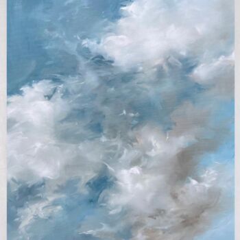 Pintura titulada "Blue Sky 4" por Liza Orlovska, Obra de arte original, Oleo