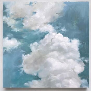 Ζωγραφική με τίτλο "Blue Sky 5" από Liza Orlovska, Αυθεντικά έργα τέχνης, Λάδι
