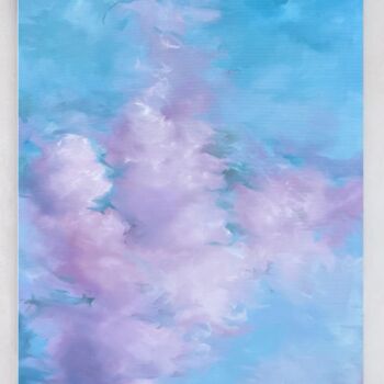 Peinture intitulée "Purple cloud 1" par Liza Orlovska, Œuvre d'art originale, Huile