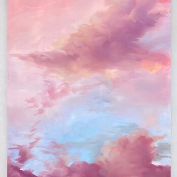 Pintura titulada "Pink sky 1" por Liza Orlovska, Obra de arte original, Oleo