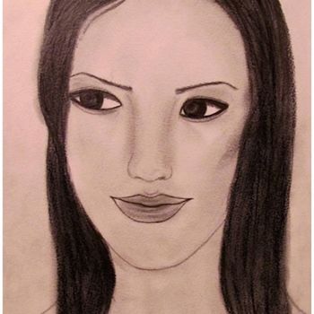 Rysunek zatytułowany „Smile, portrait” autorstwa Liza Peninon, Oryginalna praca, Ołówek