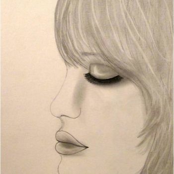 Σχέδιο με τίτλο "Sweet Dreams, portr…" από Liza Peninon, Αυθεντικά έργα τέχνης, Μολύβι