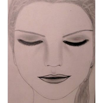 Disegno intitolato "Inner Sadness, port…" da Liza Peninon, Opera d'arte originale, Matita