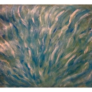 Painting titled "Cosmos Ocean, abstr…" by Liza Peninon, Original Artwork, Acrylic