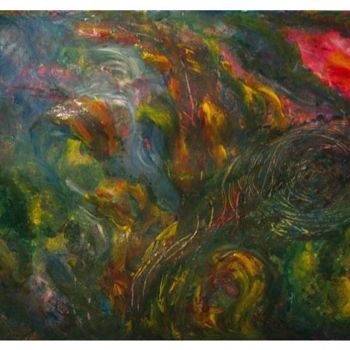 Картина под названием "Dancing Galaxy, abs…" - Liza Peninon, Подлинное произведение искусства, Акрил
