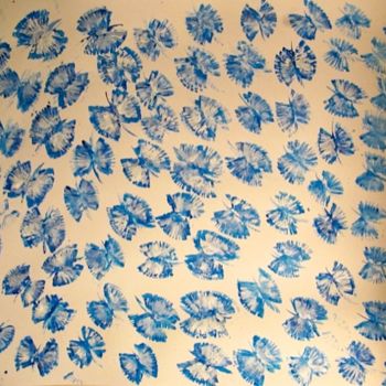 Peinture intitulée "Butterflies' Bloomi…" par Liza Peninon, Œuvre d'art originale, Acrylique