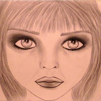 Dessin intitulée "Angels Don't Cry, p…" par Liza Peninon, Œuvre d'art originale, Crayon