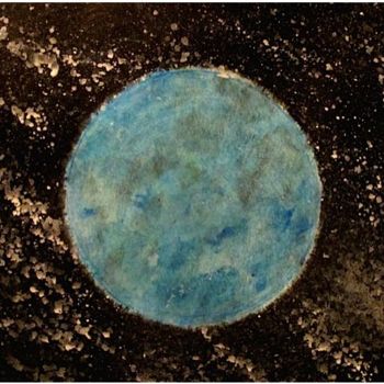 Pintura intitulada "The hidden Planet,…" por Liza Peninon, Obras de arte originais, Acrílico