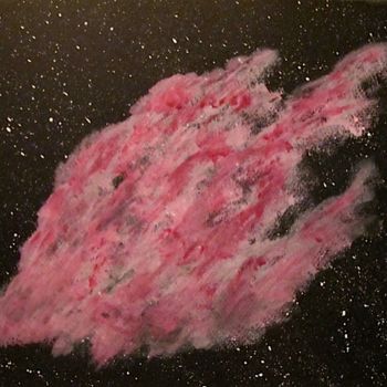 Pittura intitolato "Pink Nebula, abstra…" da Liza Peninon, Opera d'arte originale, Acrilico