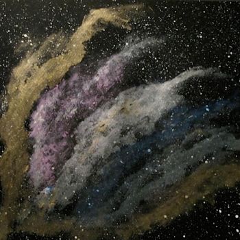 Pintura titulada "Light galactic Flam…" por Liza Peninon, Obra de arte original, Acrílico