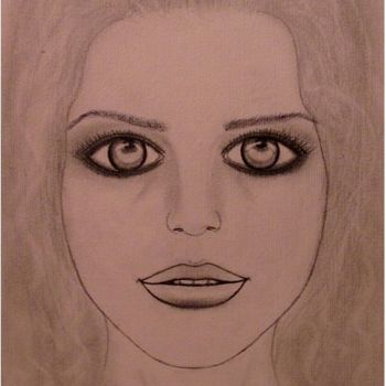 Disegno intitolato "Behind Blue Eyes, p…" da Liza Peninon, Opera d'arte originale, Matita