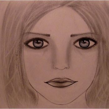 Drawing titled "The Sadness might b…" by Liza Peninon, Original Artwork, Pencil