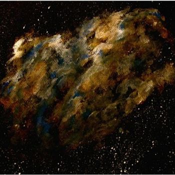 Painting titled "Space Odyssey, abst…" by Liza Peninon, Original Artwork, Acrylic