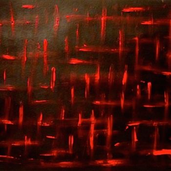 Painting titled "Le Rouge et le Noir…" by Liza Peninon, Original Artwork, Acrylic