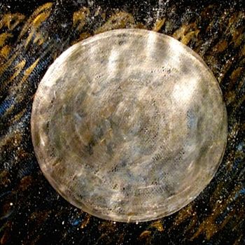 「Iridescent Planet,…」というタイトルの絵画 Liza Peninonによって, オリジナルのアートワーク, アクリル