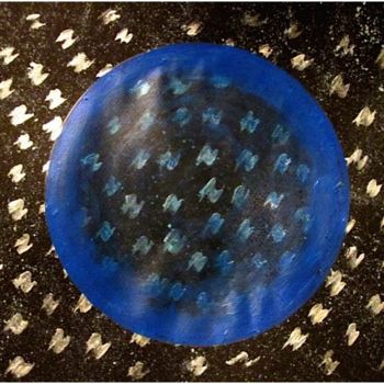 Painting titled "Cosmic Bubble, abst…" by Liza Peninon, Original Artwork, Acrylic