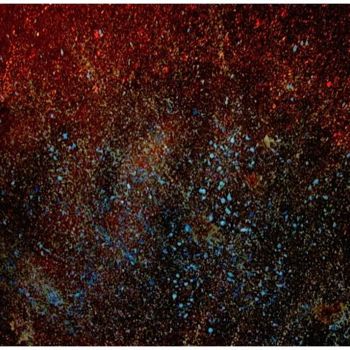 Malerei mit dem Titel "Glowing Nebula, abs…" von Liza Peninon, Original-Kunstwerk, Acryl