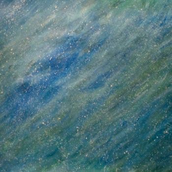 Pintura intitulada "La nébuleuse océane…" por Liza Peninon, Obras de arte originais, Acrílico