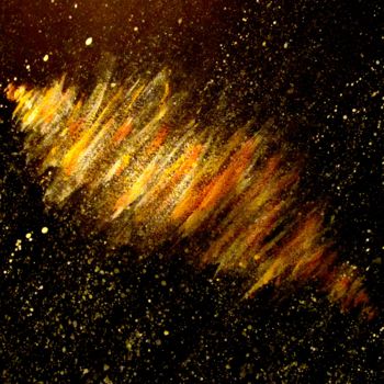 Painting titled "Cosmic arrow, abstr…" by Liza Peninon, Original Artwork, Acrylic