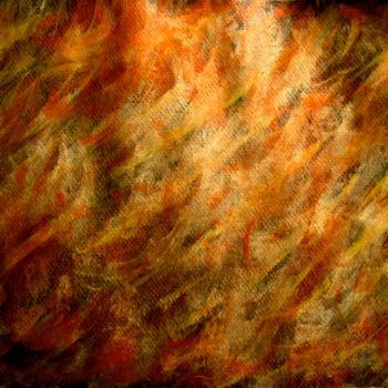 Malerei mit dem Titel "Nebula in Flames, a…" von Liza Peninon, Original-Kunstwerk, Acryl