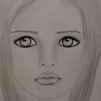 Drawing titled "Asian Child, portra…" by Liza Peninon, Original Artwork, Pencil