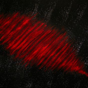 Pintura intitulada "Silent Nebula, abst…" por Liza Peninon, Obras de arte originais, Acrílico