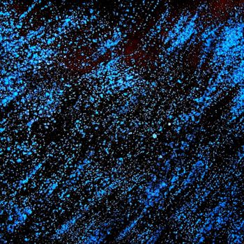 Peinture intitulée "Blue Star Shower, a…" par Liza Peninon, Œuvre d'art originale, Acrylique