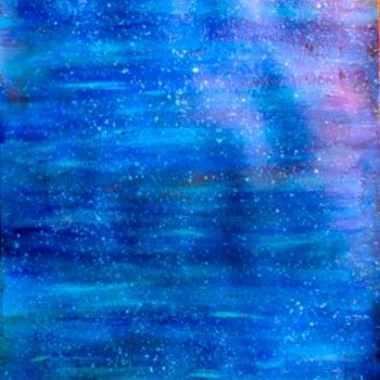 Peinture intitulée "Aquamarina Nebula,…" par Liza Peninon, Œuvre d'art originale, Acrylique