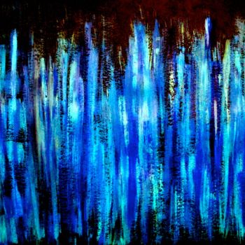 Painting titled "Cosmic Fireworks (…" by Liza Peninon, Original Artwork, Acrylic