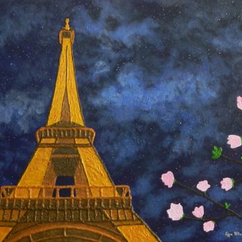 Peinture intitulée "Romance in Bloom -…" par Liza Wheeler, Œuvre d'art originale, Acrylique