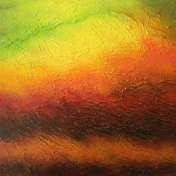 Pittura intitolato "A New Dawn - abstra…" da Liza Wheeler, Opera d'arte originale, Acrilico