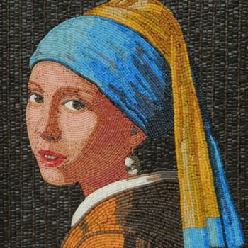 "Girl with a Pearl E…" başlıklı Heykel Liza Wheeler tarafından, Orijinal sanat, Diğer