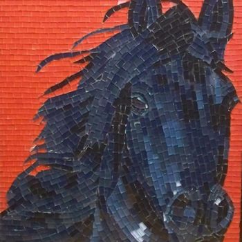Γλυπτική με τίτλο "Rascal - black hors…" από Liza Wheeler, Αυθεντικά έργα τέχνης, Άλλος