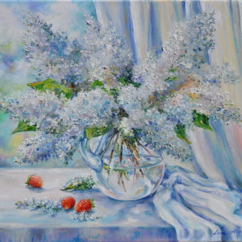 Malarstwo zatytułowany „Lillà bianco” autorstwa Liza Atzori, Oryginalna praca, Olej