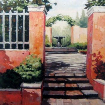 Painting titled "Regresando a Casa" by Lizana, Original Artwork, Oil