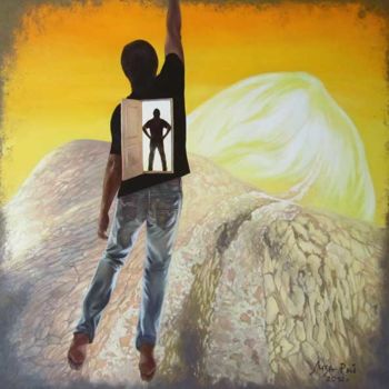 Картина под названием "Главный путь в жизн…" - Лиза Рэй, Подлинное произведение искусства, Масло