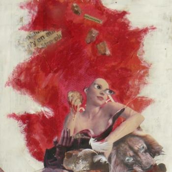 Painting titled "mordre sa vie" by Lizsticks, Original Artwork