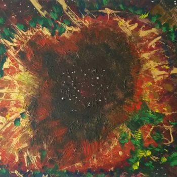 Painting titled "Explosion galactiqu…" by Lizzie-Mary, Original Artwork, Acrylic