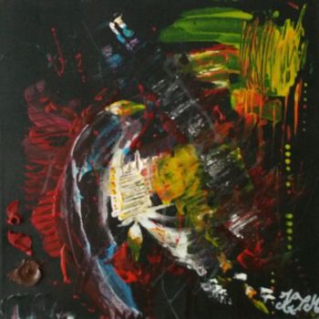 Painting titled "Musique électro.jpg" by Lizzie-Mary, Original Artwork, Acrylic