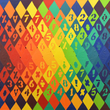 Painting titled "Rainbow Warrior" by Ljm Art House, Original Artwork, Oil
