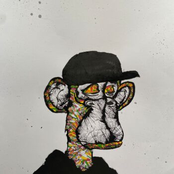 Dessin intitulée "Ted" par Lola Ledermann, Œuvre d'art originale, Crayon