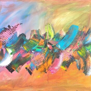 Malerei mit dem Titel "Of Colours" von Llory Czarnecka, Original-Kunstwerk, Acryl