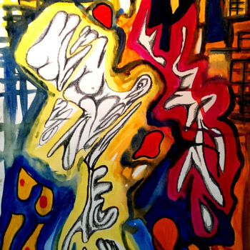 Painting titled "phi-life-cypher-ser…" by Lloyd Gill, Original Artwork, Acrylic