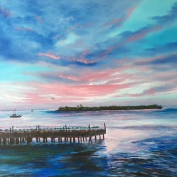 Painting titled "Sunset At Sunset Pi…" by Lloyd Dobson, Original Artwork, Oil