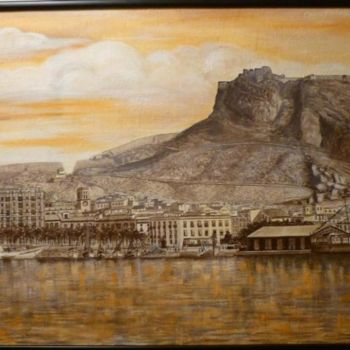 Painting titled "Puerto Alicante AÑO…" by Paco Ibañez  Prieto, Original Artwork