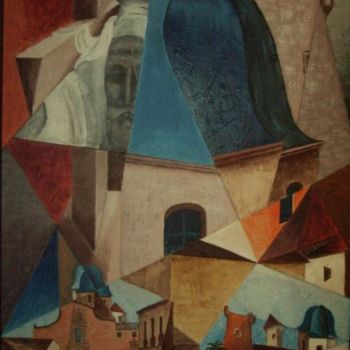 Pittura intitolato "PEREGRINA  -S. FAZ" da Paco Ibañez  Prieto, Opera d'arte originale